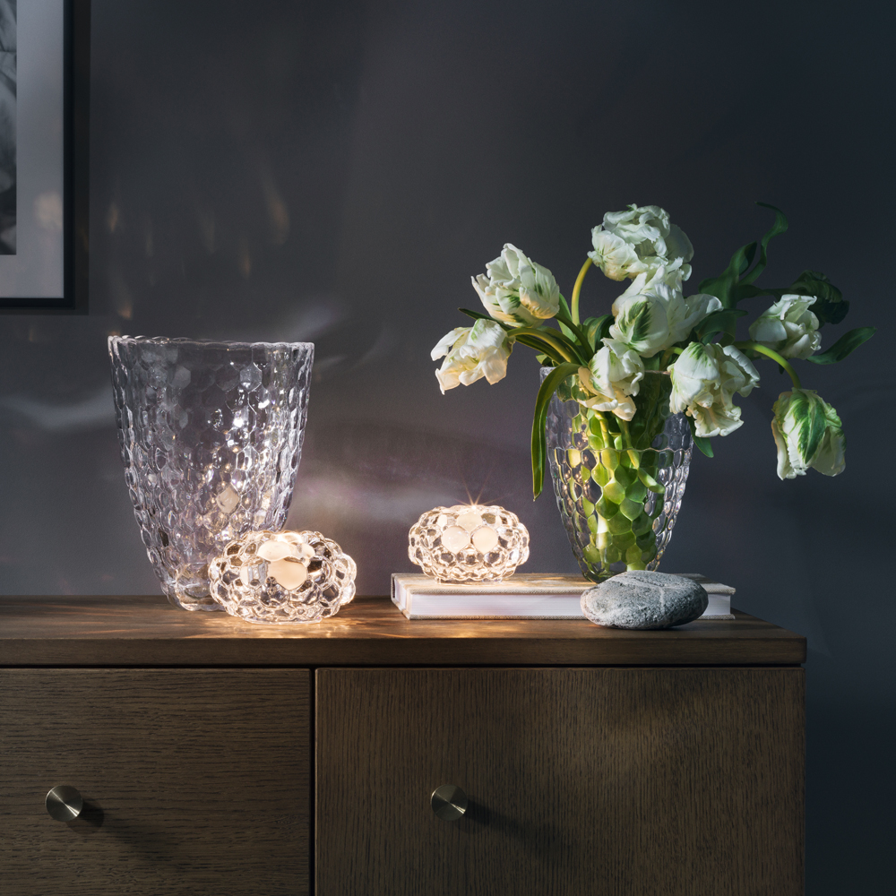 Hallon Vas 20 cm Klar