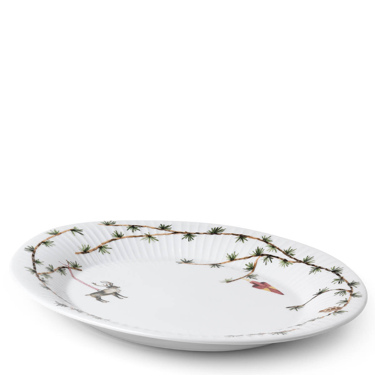 Hammersh?i Christmas Fat Oval 27x34 cm Vit