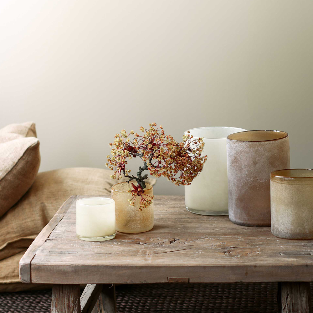 Frost Ljuslykta 13x19 cm Amber