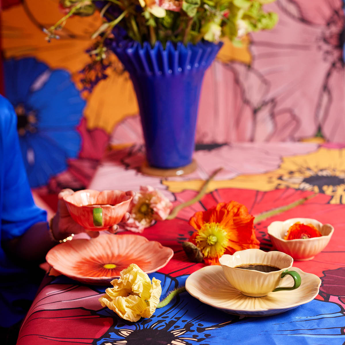 Poppy Assiett 21 cm Beige