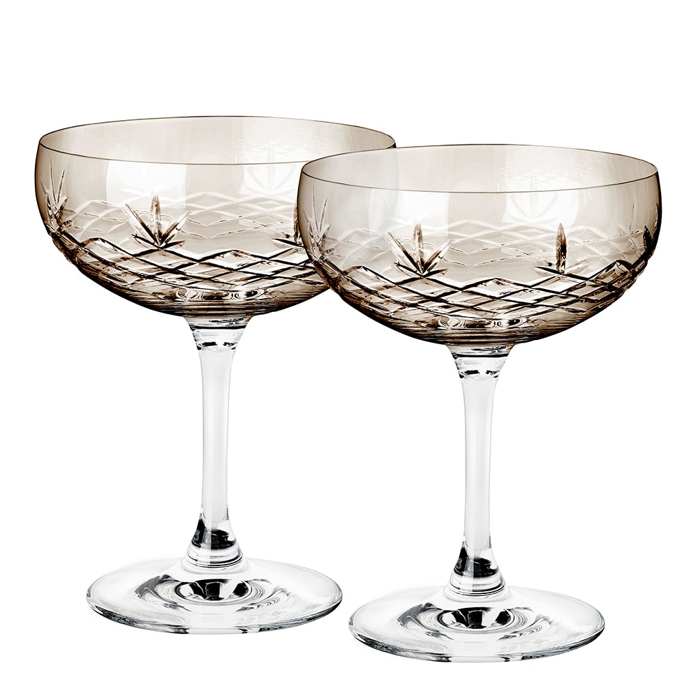 Crispy Gatsby Champagneskål 30 cl 2-pack Brun
