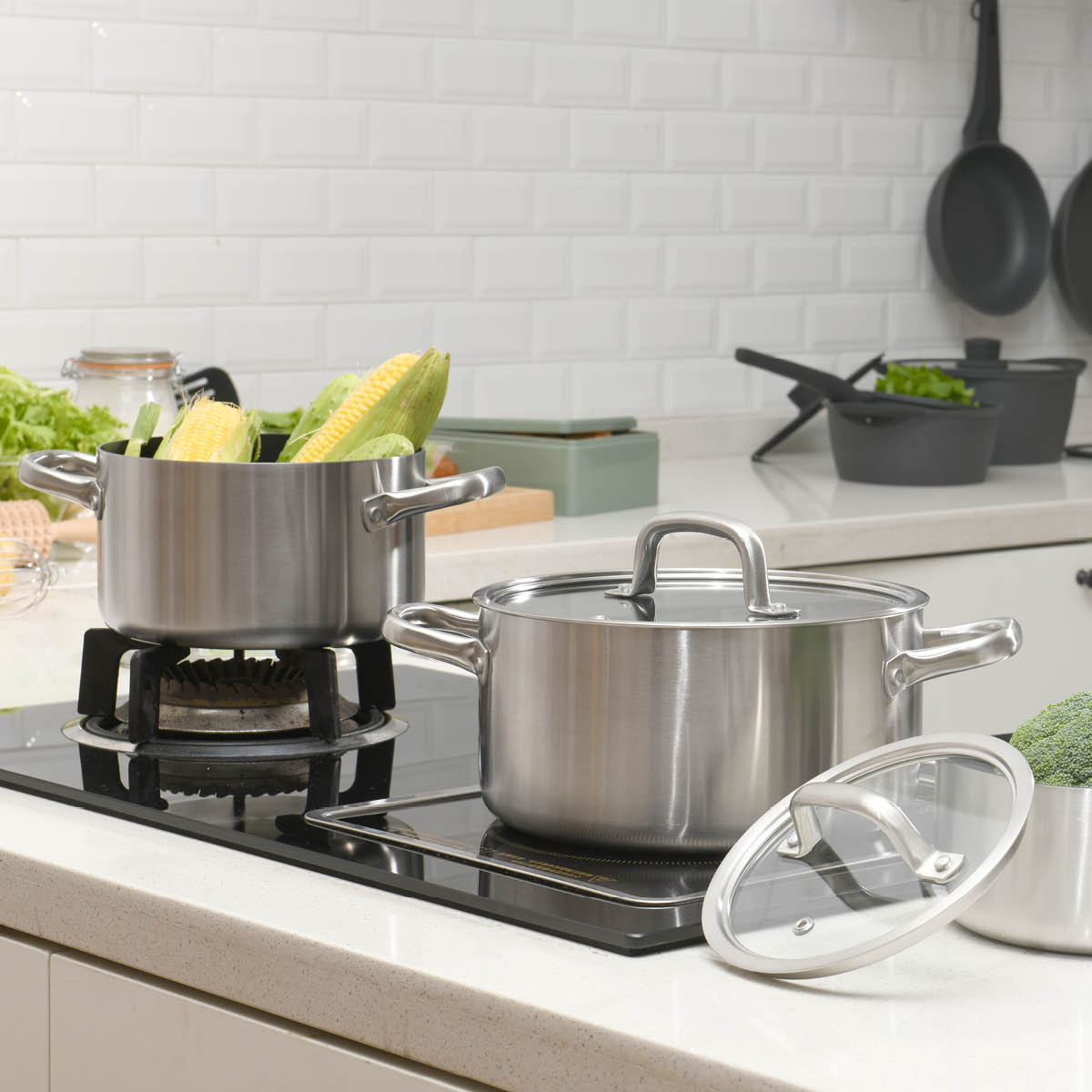 Rix Pro Grytset 3 Delar Borstat Stål