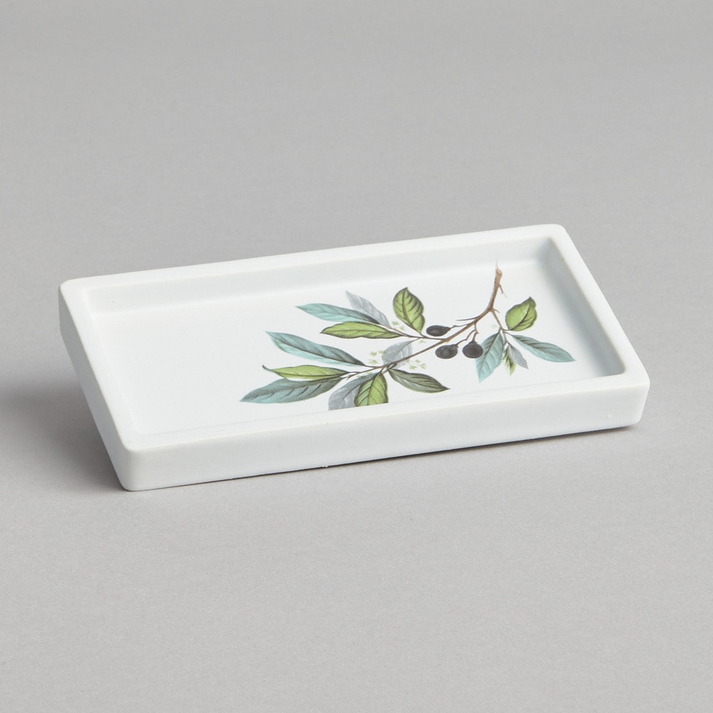 Fyrkantigt Fat med Oliv motiv