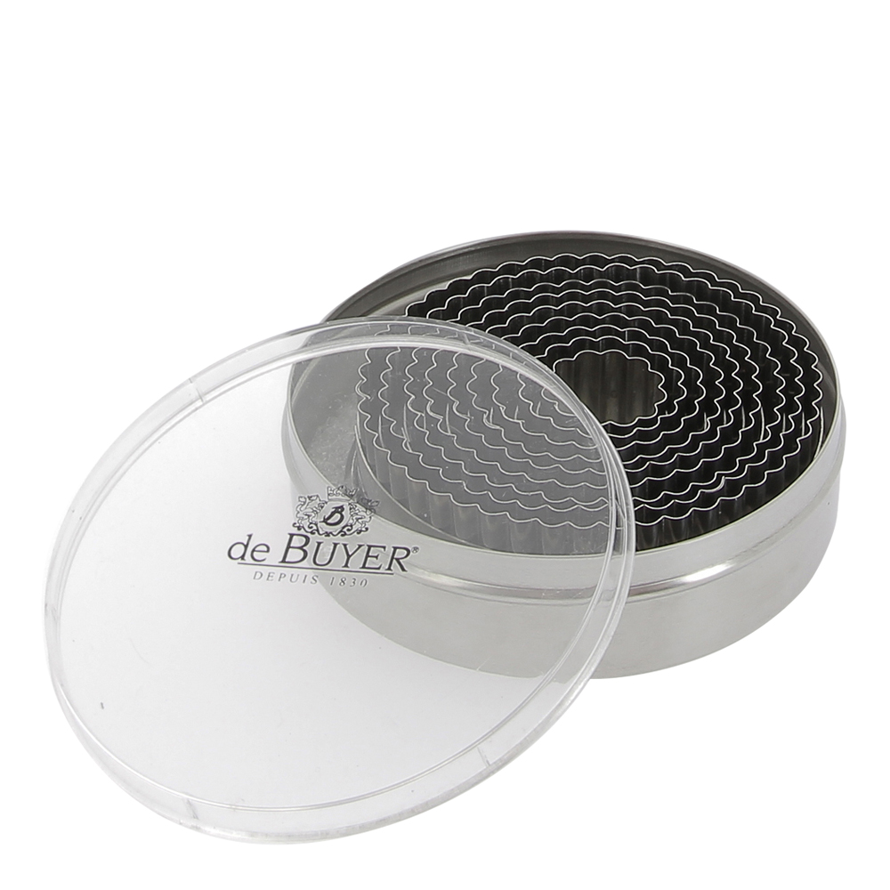 Kakformssats Rund 9 delar 3-11 cm