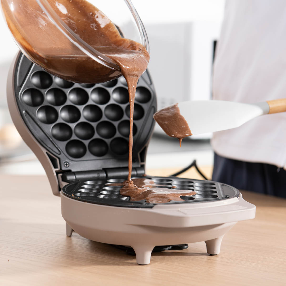 Select Bubbelvåffeljärn 23 cm Grå