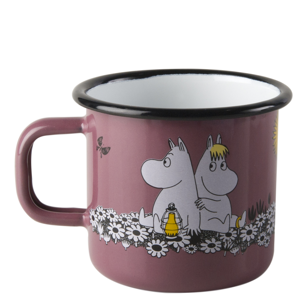 Mumin Emaljmugg För Evigt Tillsammans 37 cl Lila