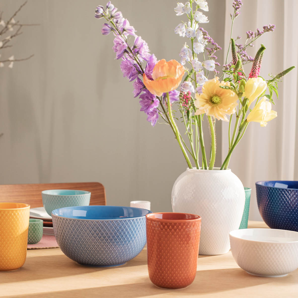 Rhombe Color Mugg 33 cl Terracotta