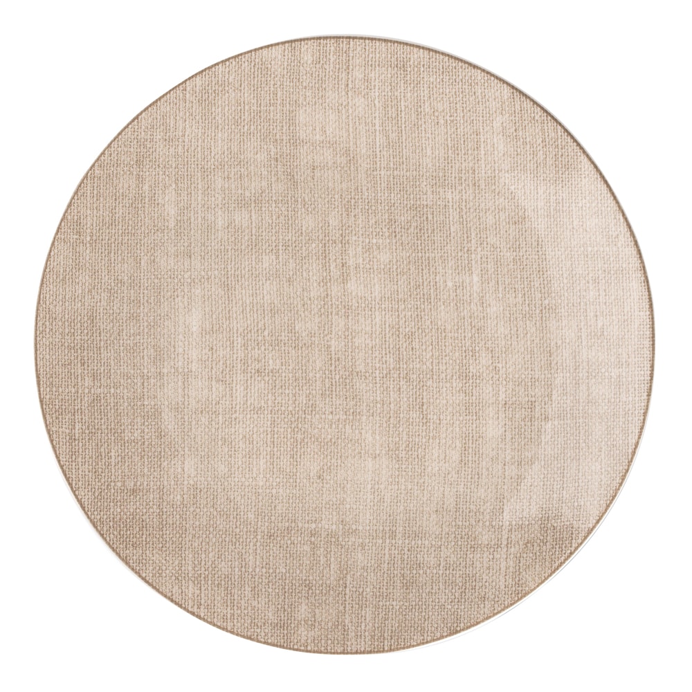 Linen Assiett 21 cm Beige
