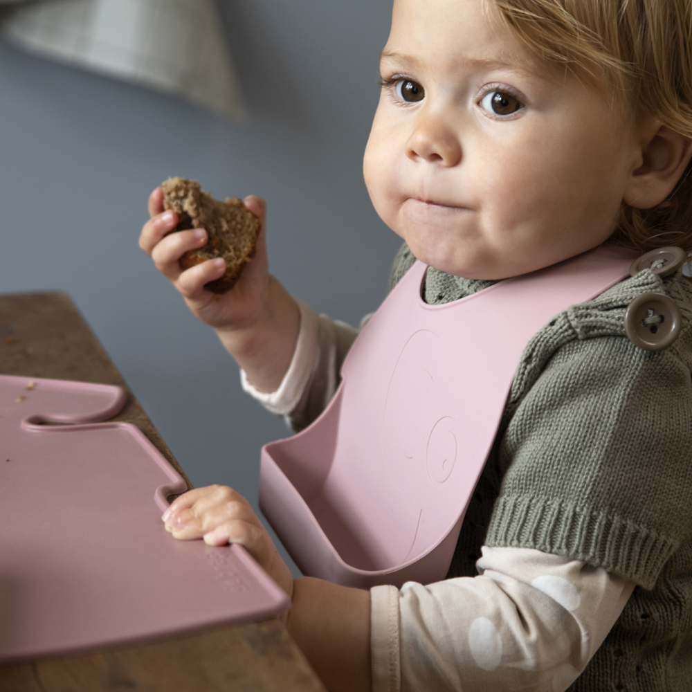 Sebra Textil Haklapp Elefanten Fanto 2-pack Blossom Pink