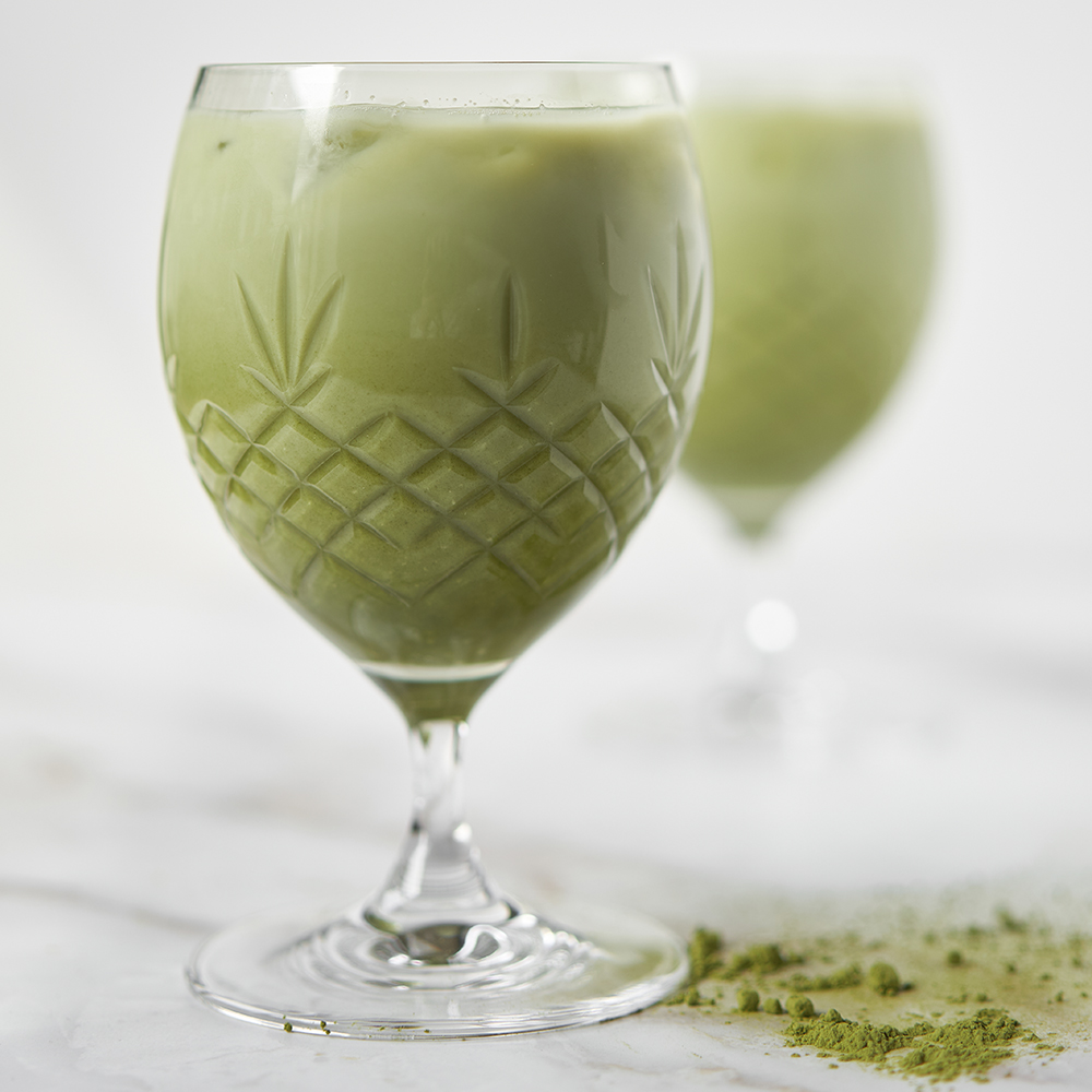 Crispy Eightball Glas på fot 55 cl 2-pack Grön