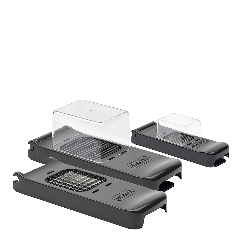 Chopper Set Lökskärare 3 delar Svart