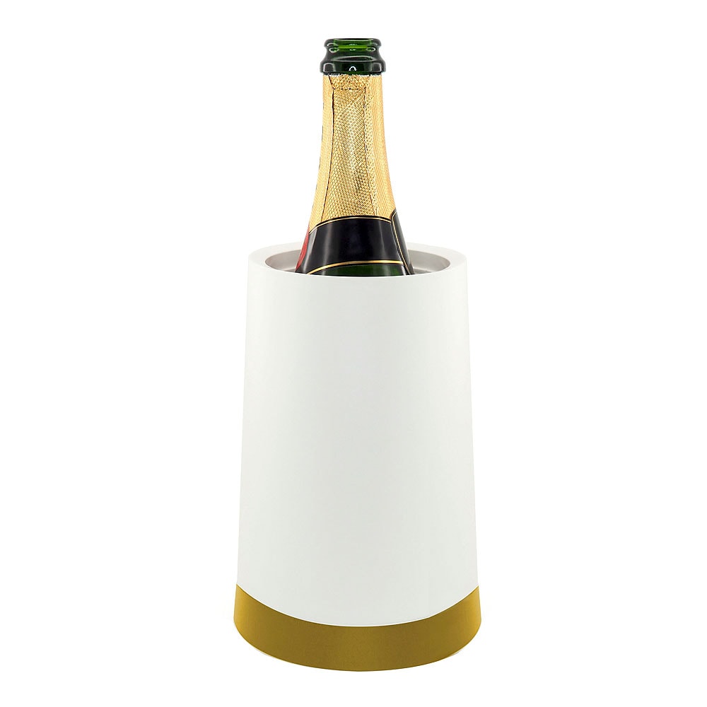 Vinkylare med Separat Gel Vit/Guld