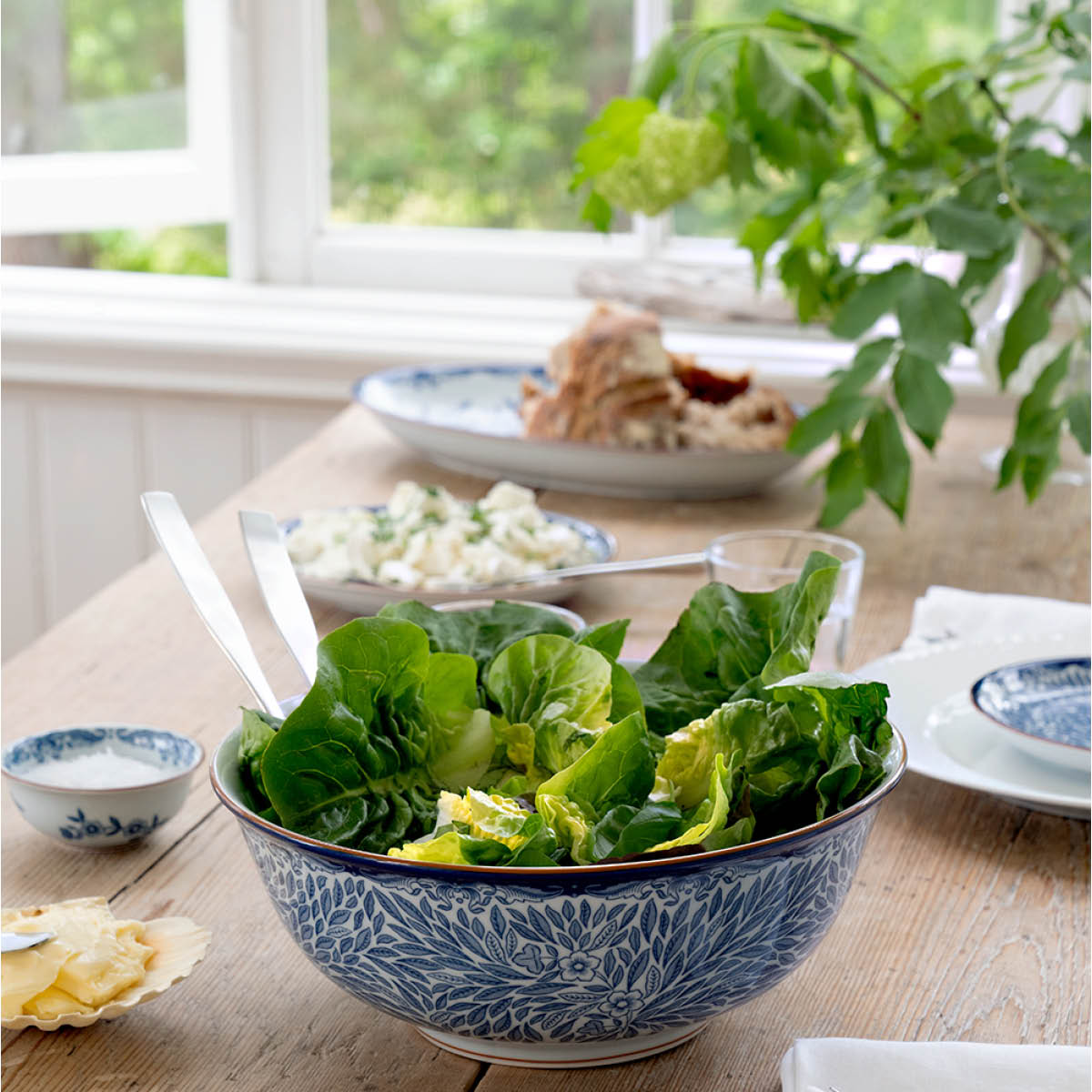 Ostindia Floris Serveringsskål 2,4 L Blå