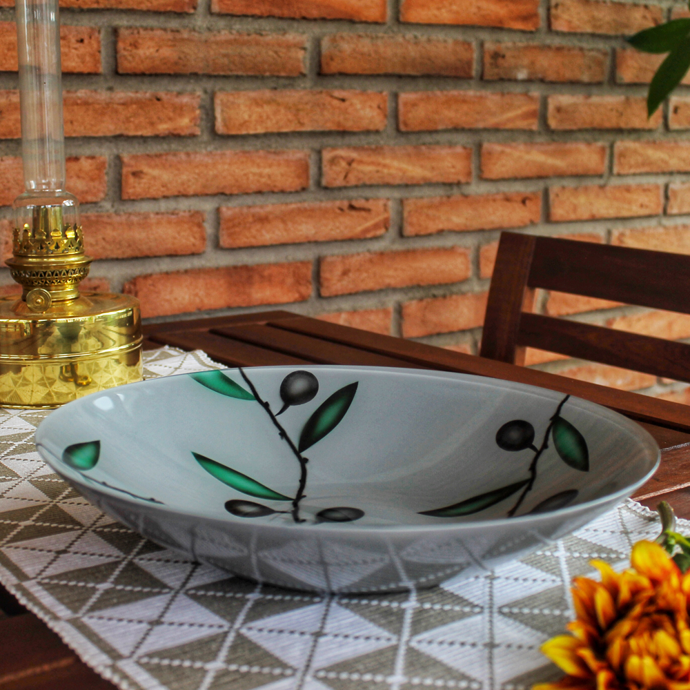 Olivia Fat 39 cm Grå