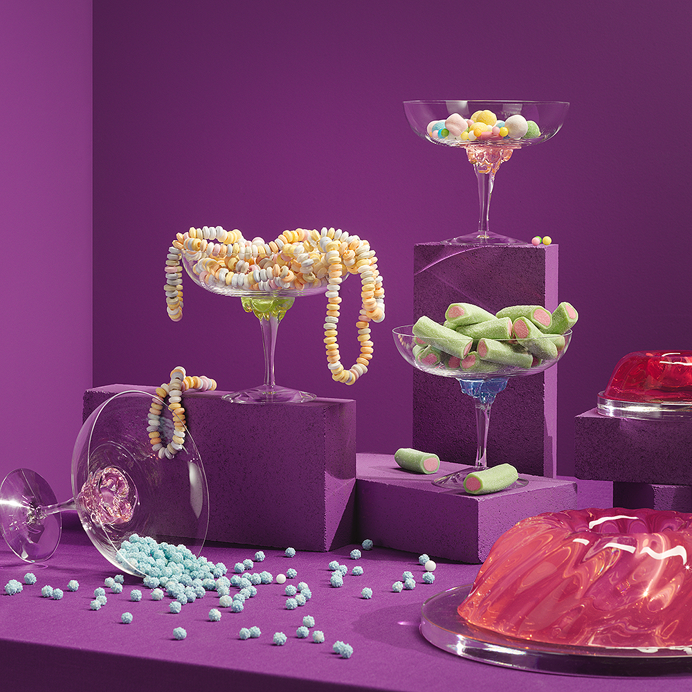 Sugar Dandy Champagneskål 32 cl Blå