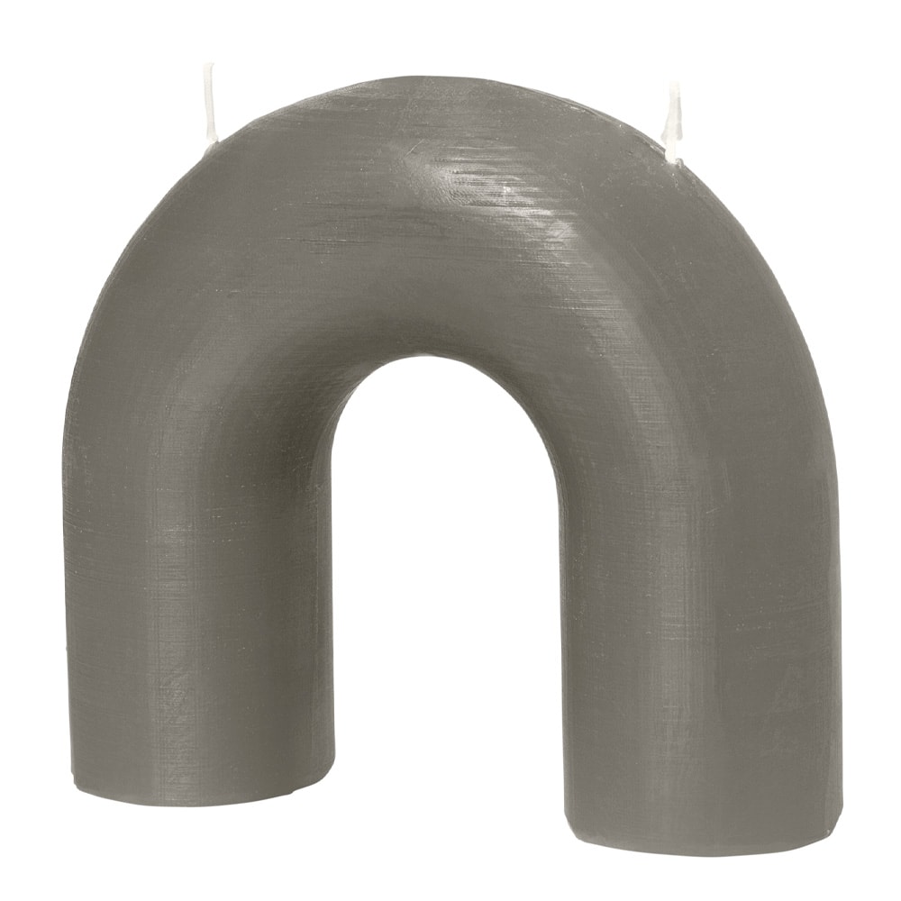 Bend Ljus 14,5 cm Varmgrå