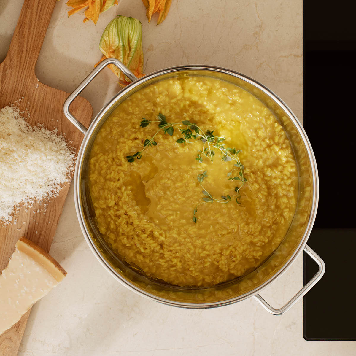 Traktörgryta 28 cm Rostfrit stål med 2 handtag