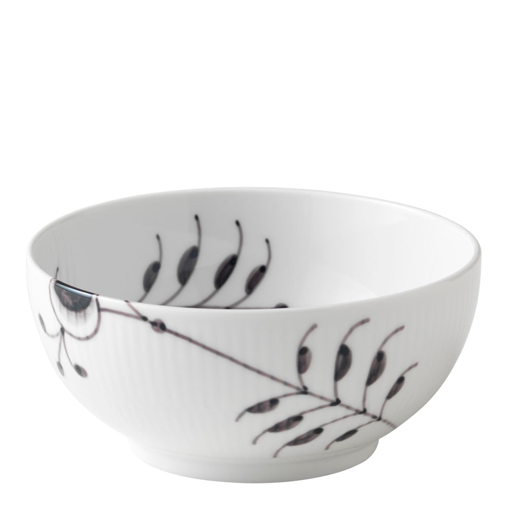 Black Fluted Mega Skål 73 cl