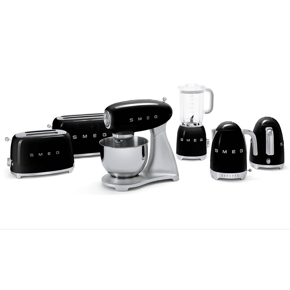 Smeg 50's Style Vattenkokare 7 temperaturer 1,7 L Svart