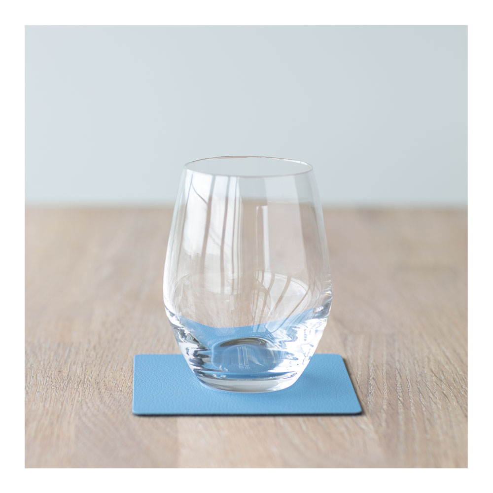 Square Glasunderlägg 10x10 cm Cool Blå