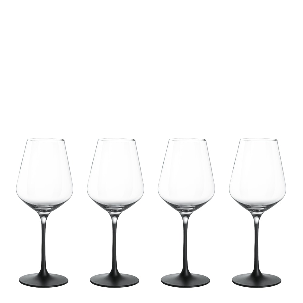 Manufacture Rock Vitvinsglas 4-pack Klar/Svart fot