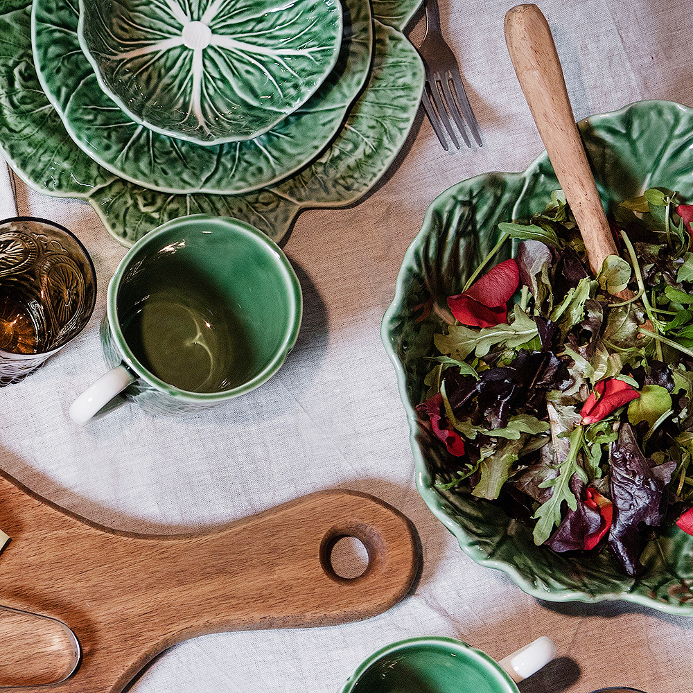 Cabbage Skål Kålblad 29 cm Grön