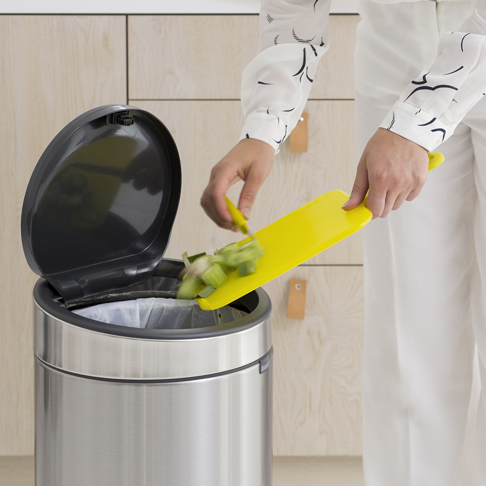 Papperskorg Touch 30 L Silver