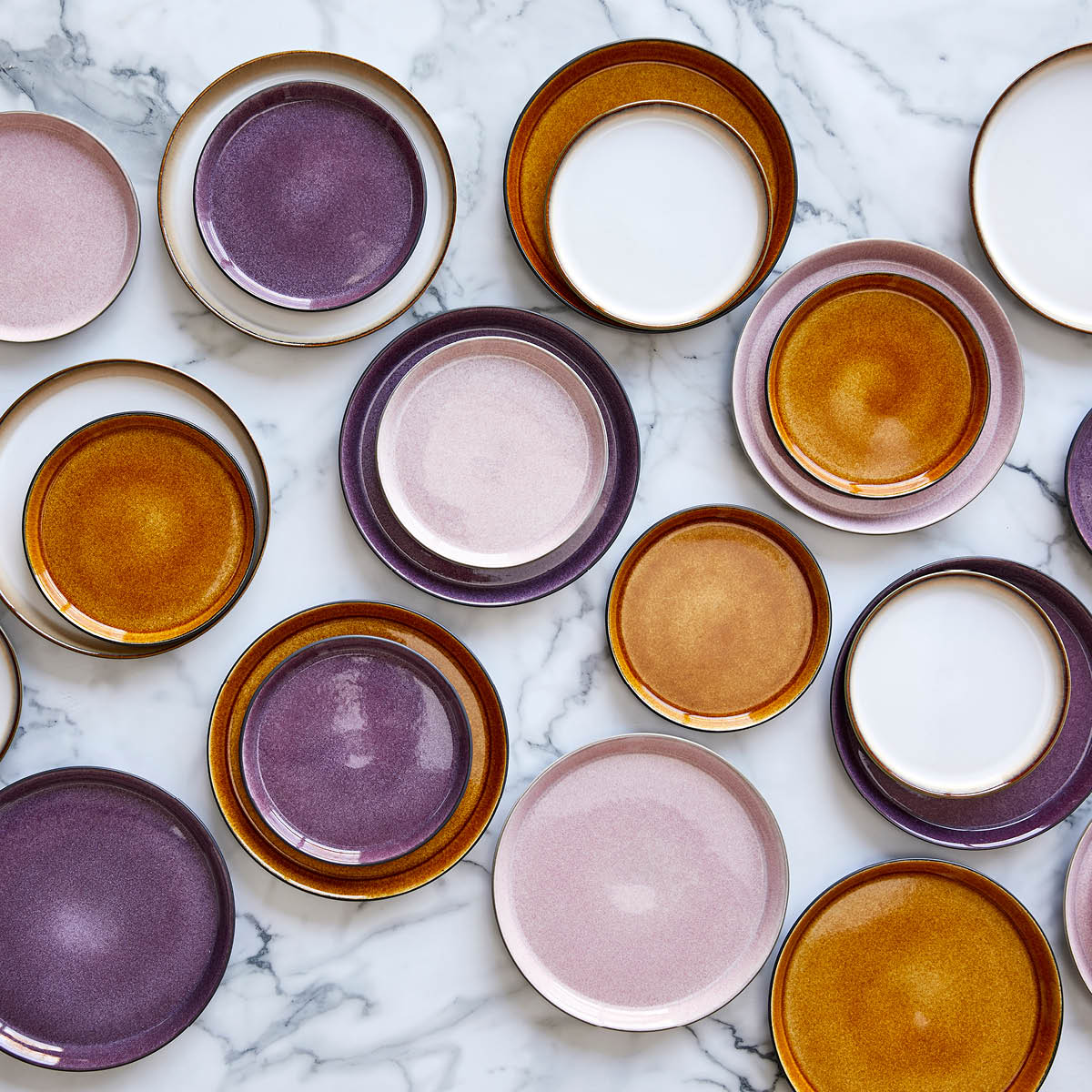 Tallrik Gastro 21 cm Svart/Lila