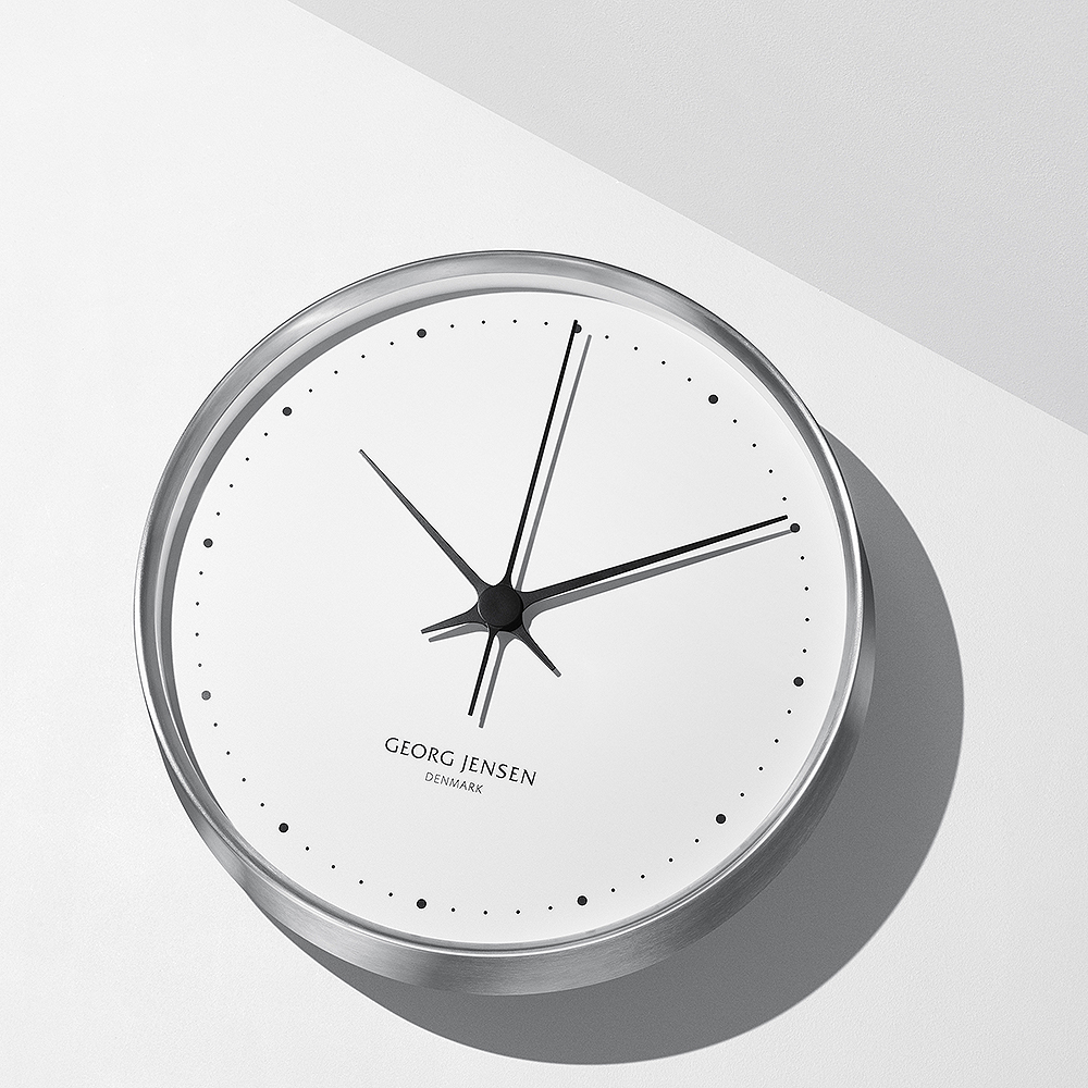 Henning Koppel Klocka 30 cm Stål/Vit