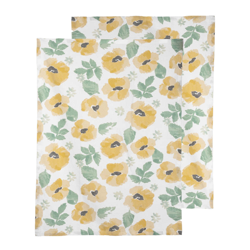 Eden Kökshandduk 50x70 cm 2-pack Gul