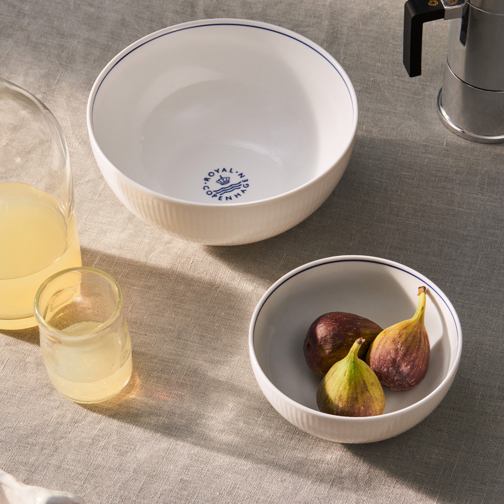 Blueline Sk&aring;l 21 cm Bl&aring;/Vit