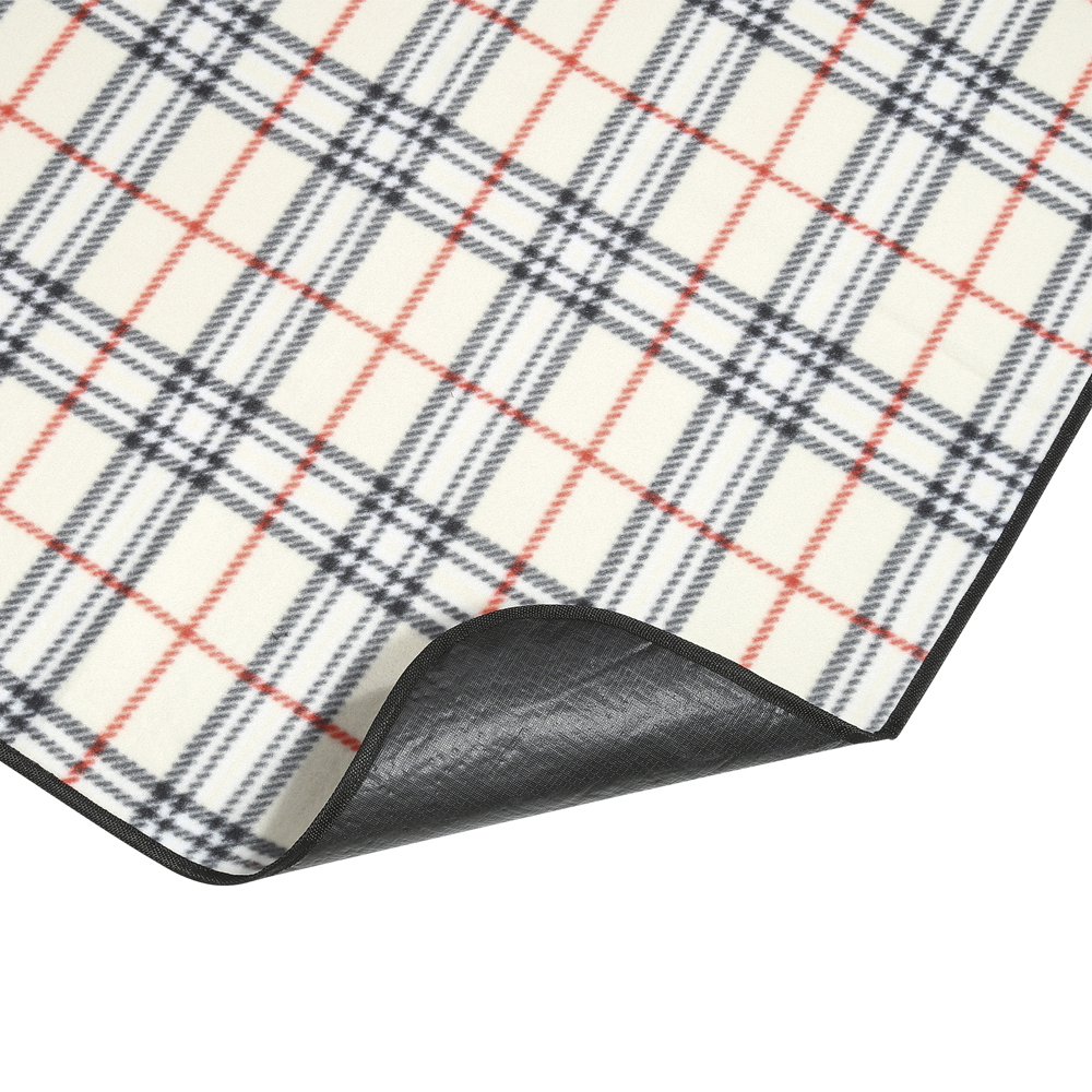 Beach Picknickfilt Tan Rutig