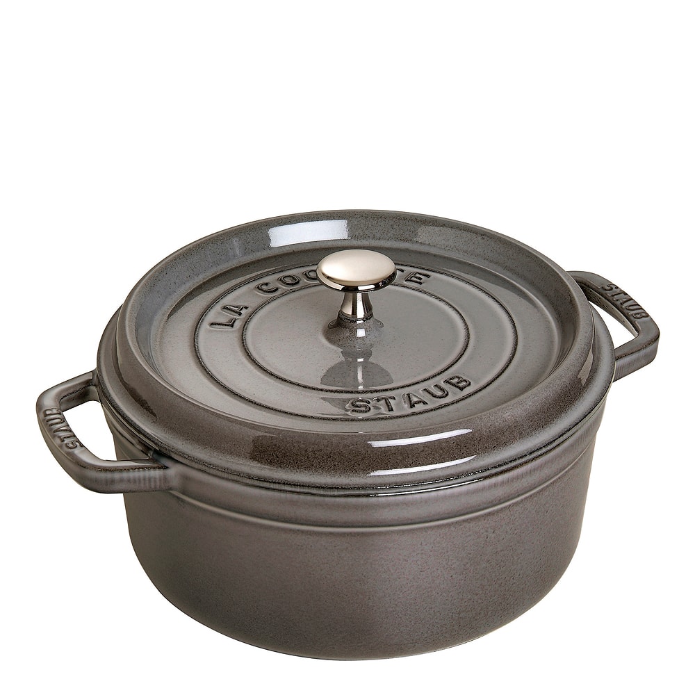 Gryta 3,8 L rund Grå