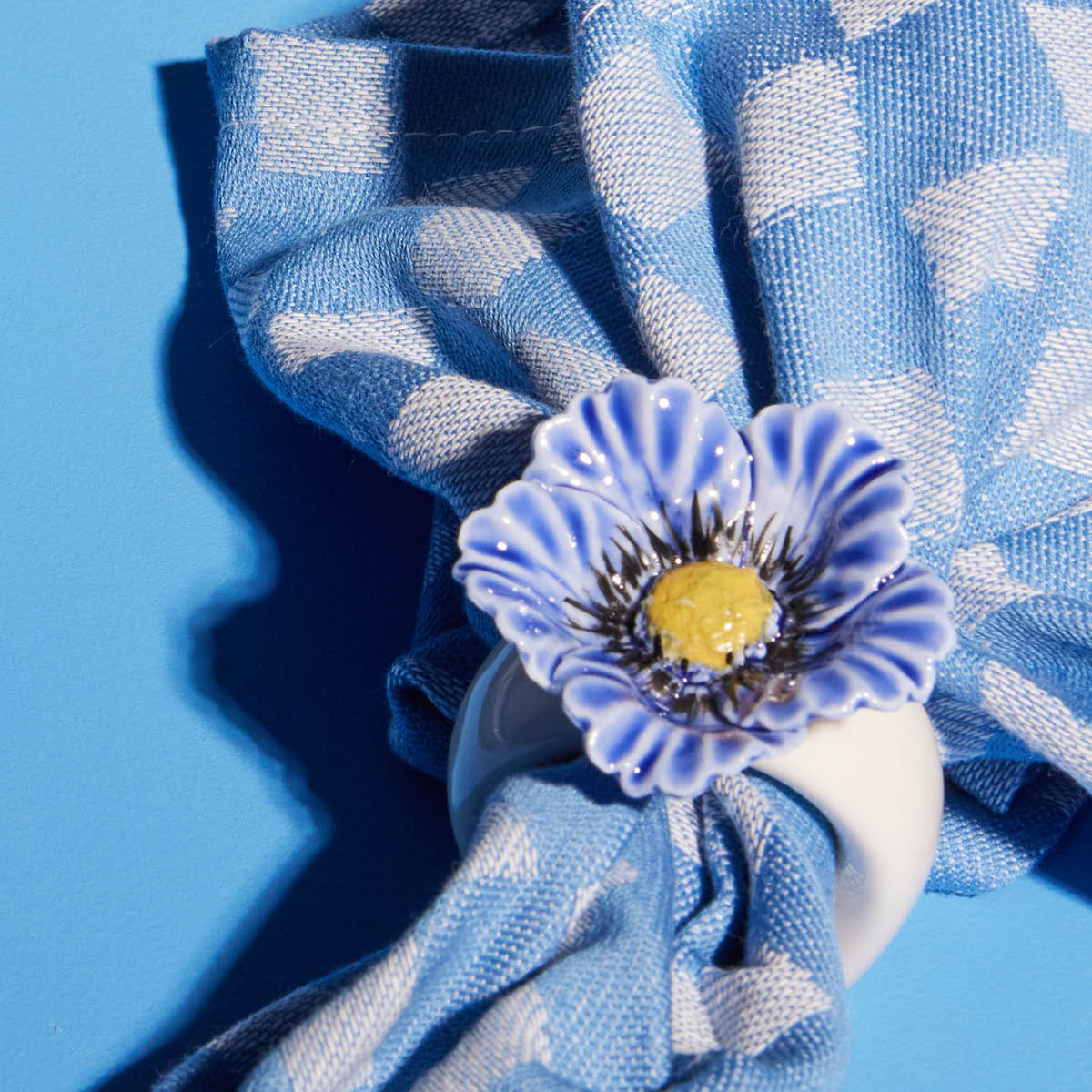 Poppy Servettring 2-pack Blå