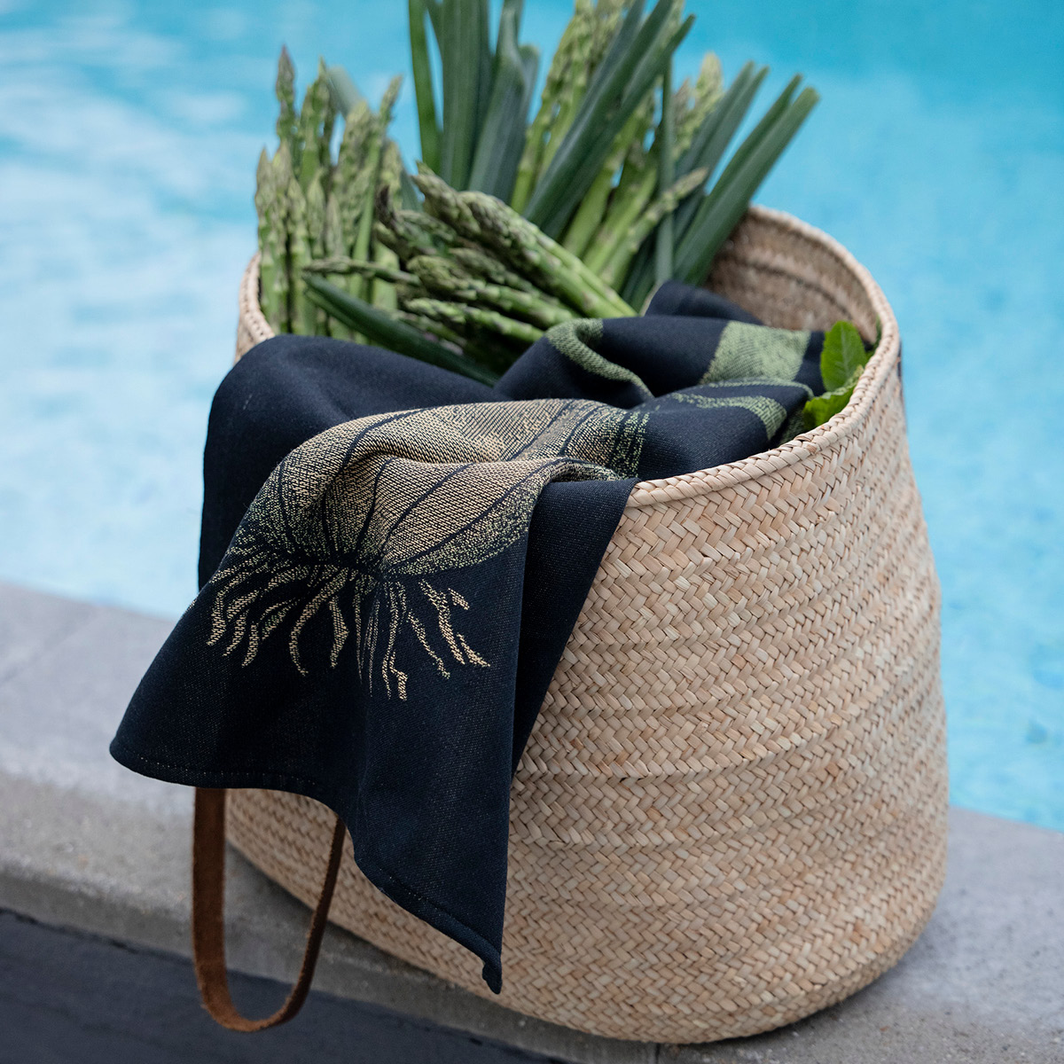 Kökshandduk Lök 35x50 cm Svart