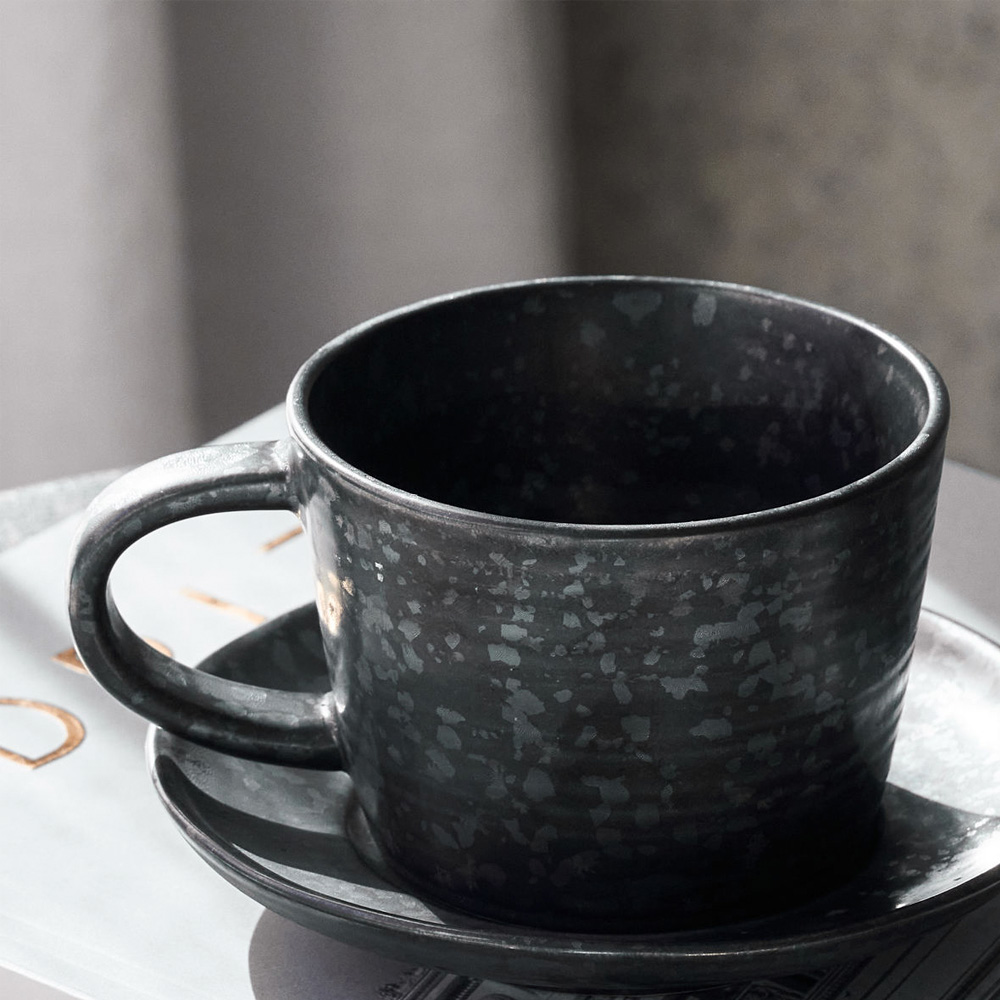 Pion Kopp med fat 23 cl Svart/Brun