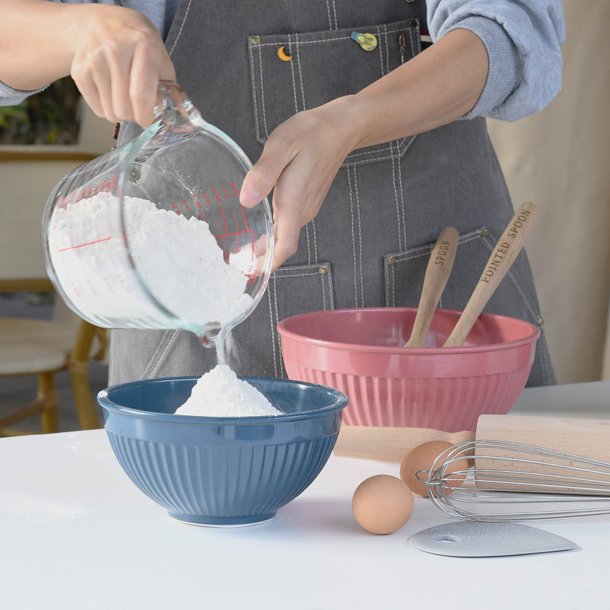 bAYk Mätkopp 1L Eldfast Glas Klar