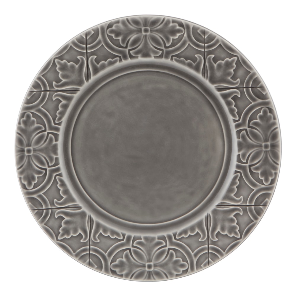 Rua Nova Tallrik flat 28 cm Grå