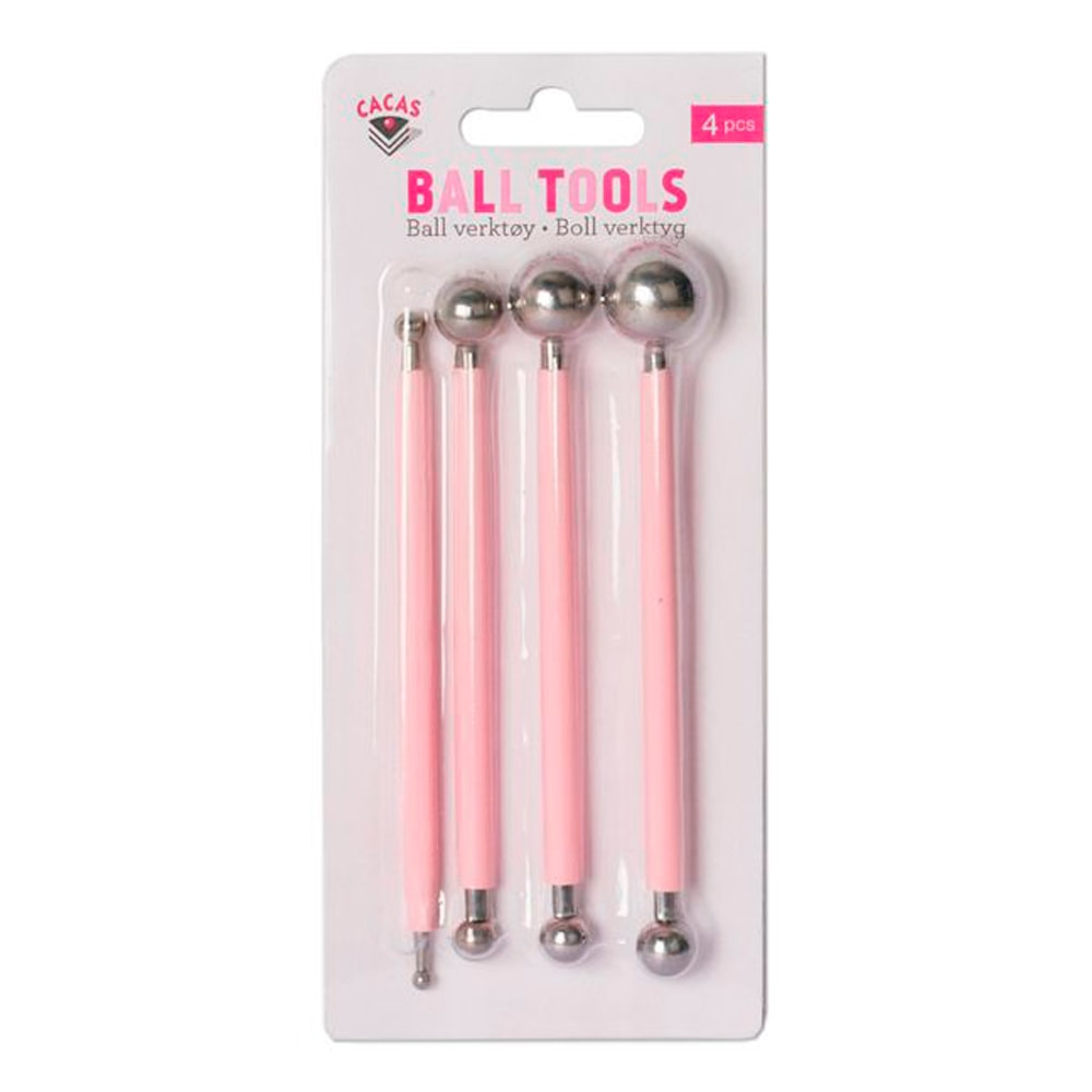 Fondant/Marsipanverktyg 4 delar Rosa