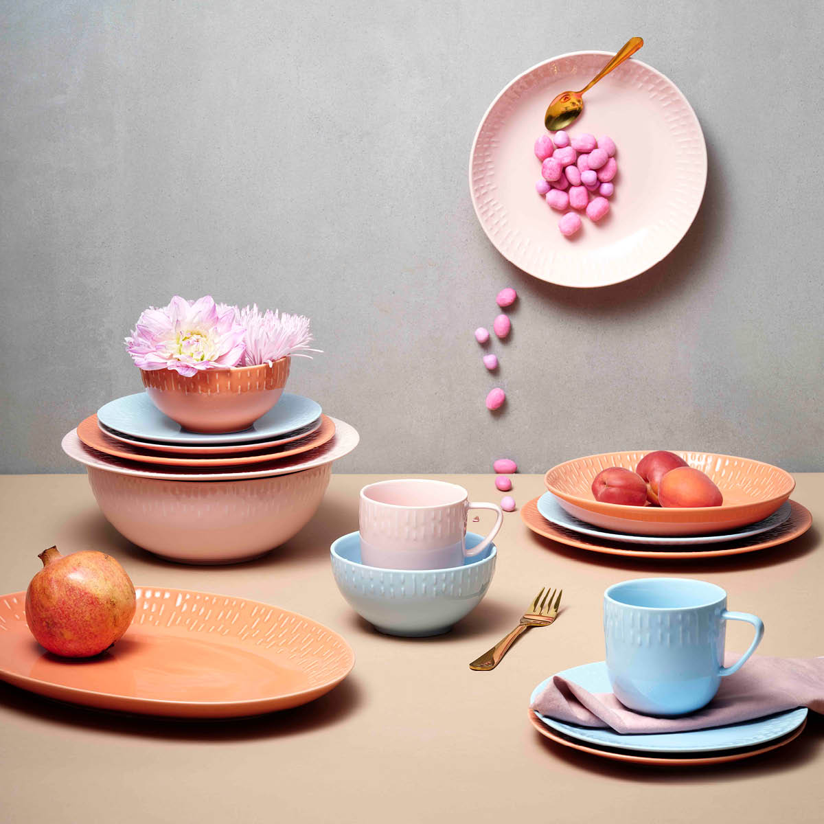 Confetti Salladsskål 23 cm Rosa