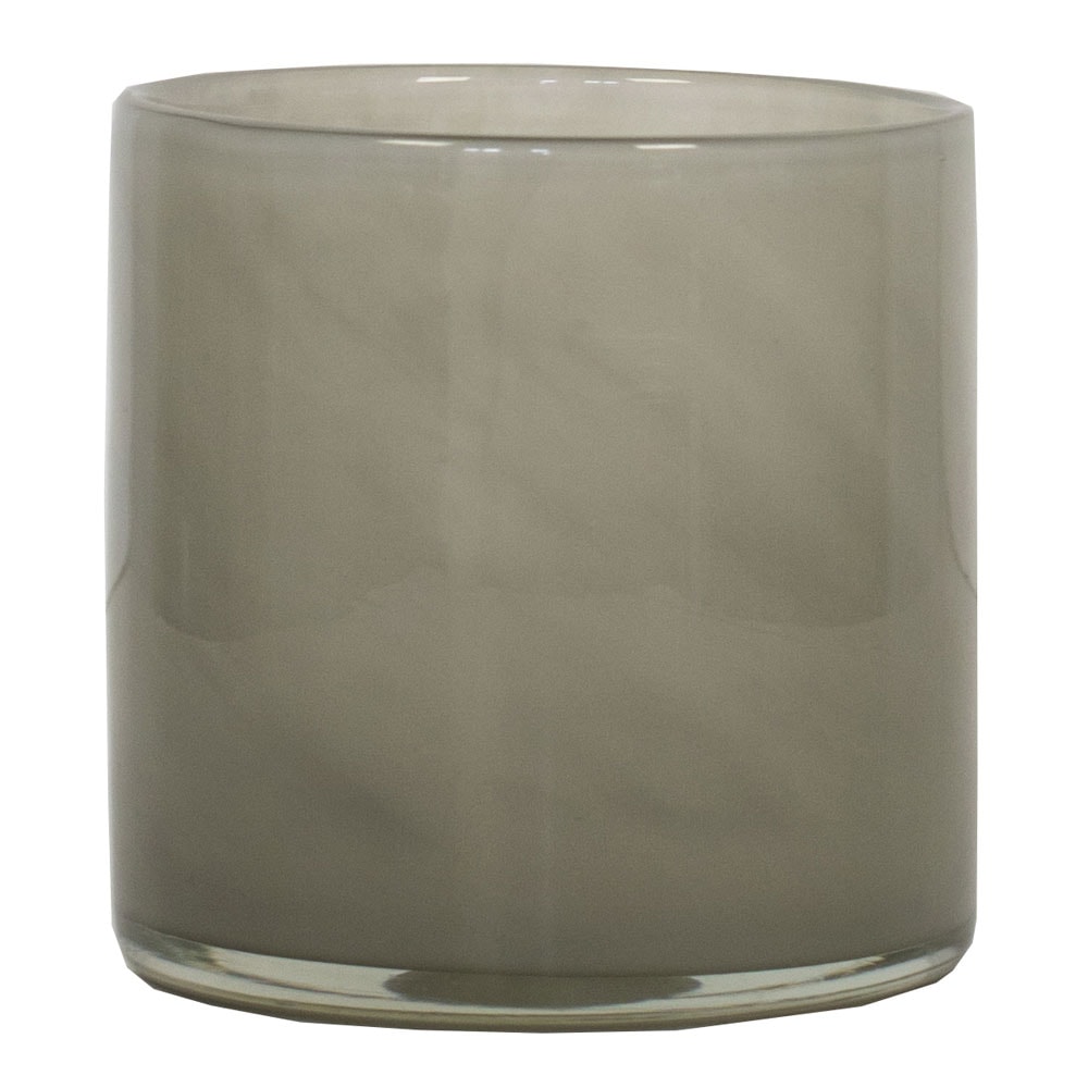 Lyric Ljuslykta Glas 10x10 cm Varm Grå