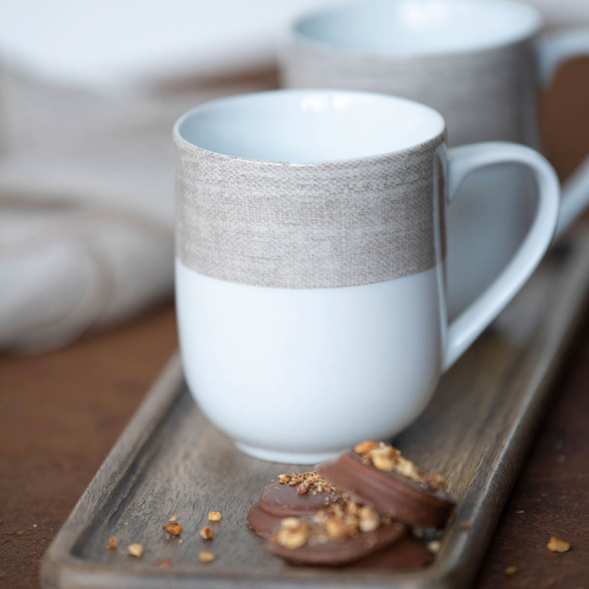 Linen Mugg 35 cl Beige