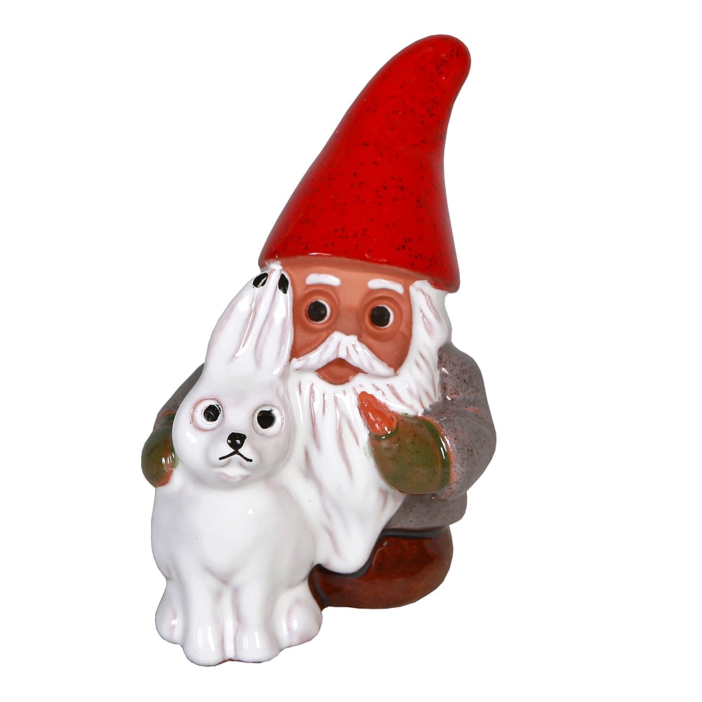 Microtomte med vinterhare 8 cm