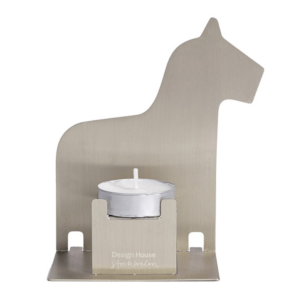 Ljuslykta Pop-Up Dalahäst Rostfritt stål