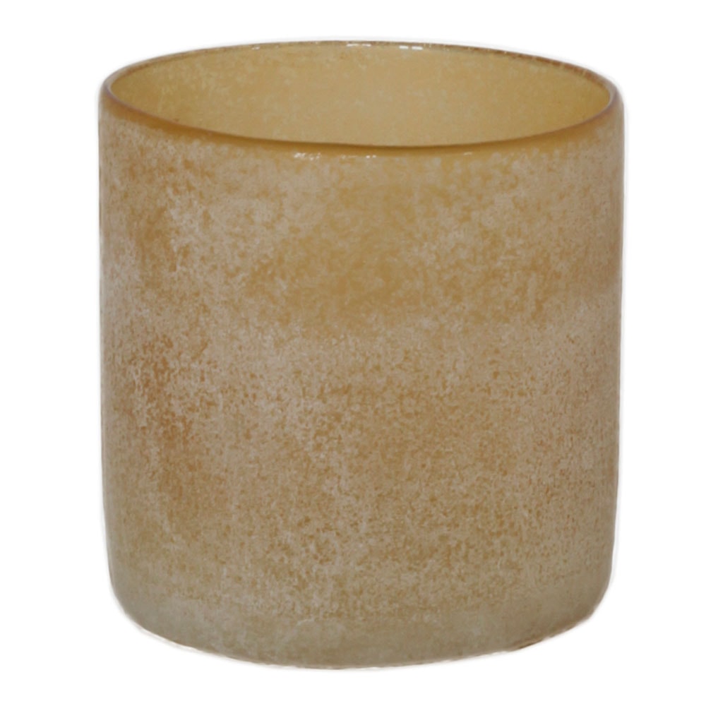 Frost Ljuslykta 9x9 cm Amber