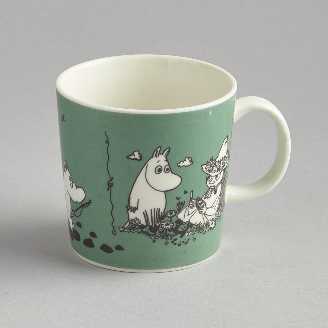 Muminmugg Mörkgrön