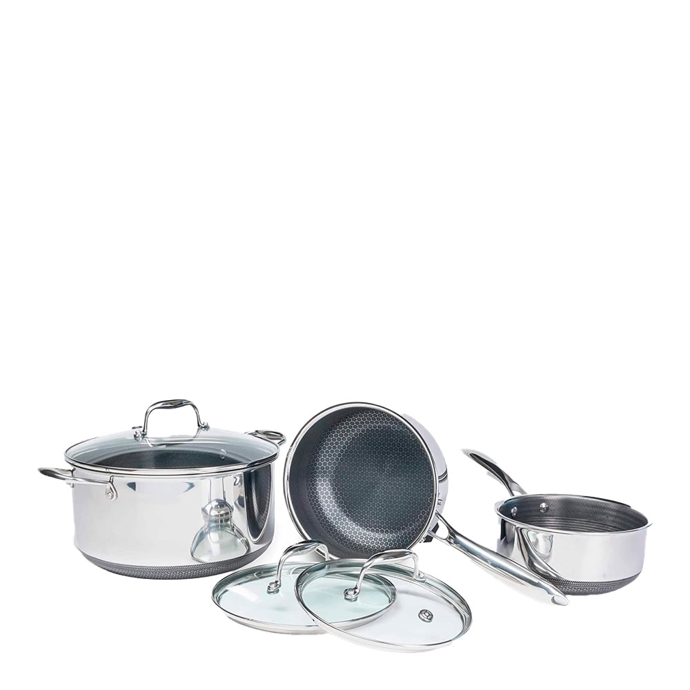 Hybrid Kastrullset 6 delar Silver/Svart