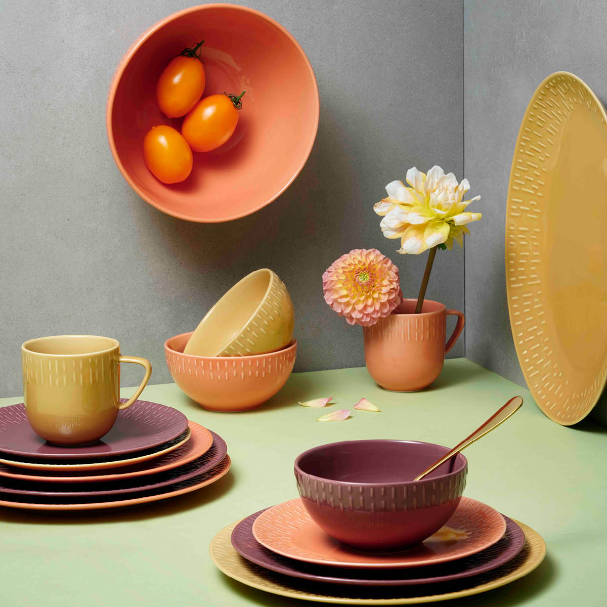 Confetti Salladsskål 23 cm Aprikos