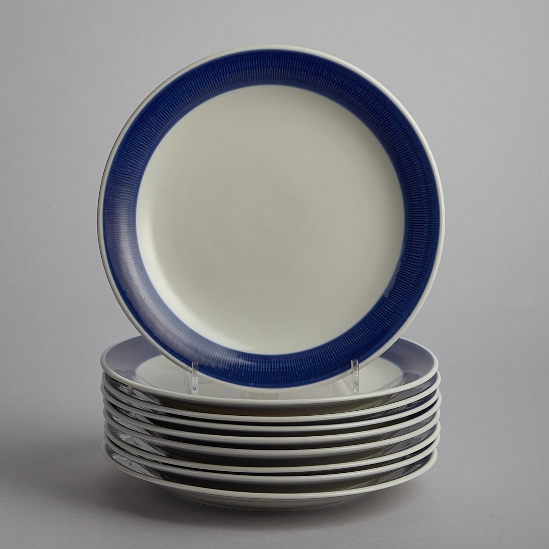 Koka Blå Assietter 9 st