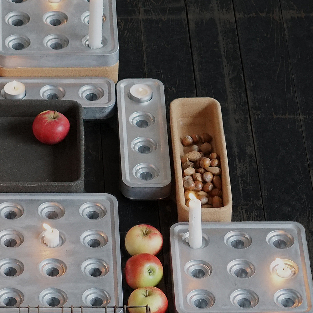 Låda till Stumpastaken lång 4 ljus Natur